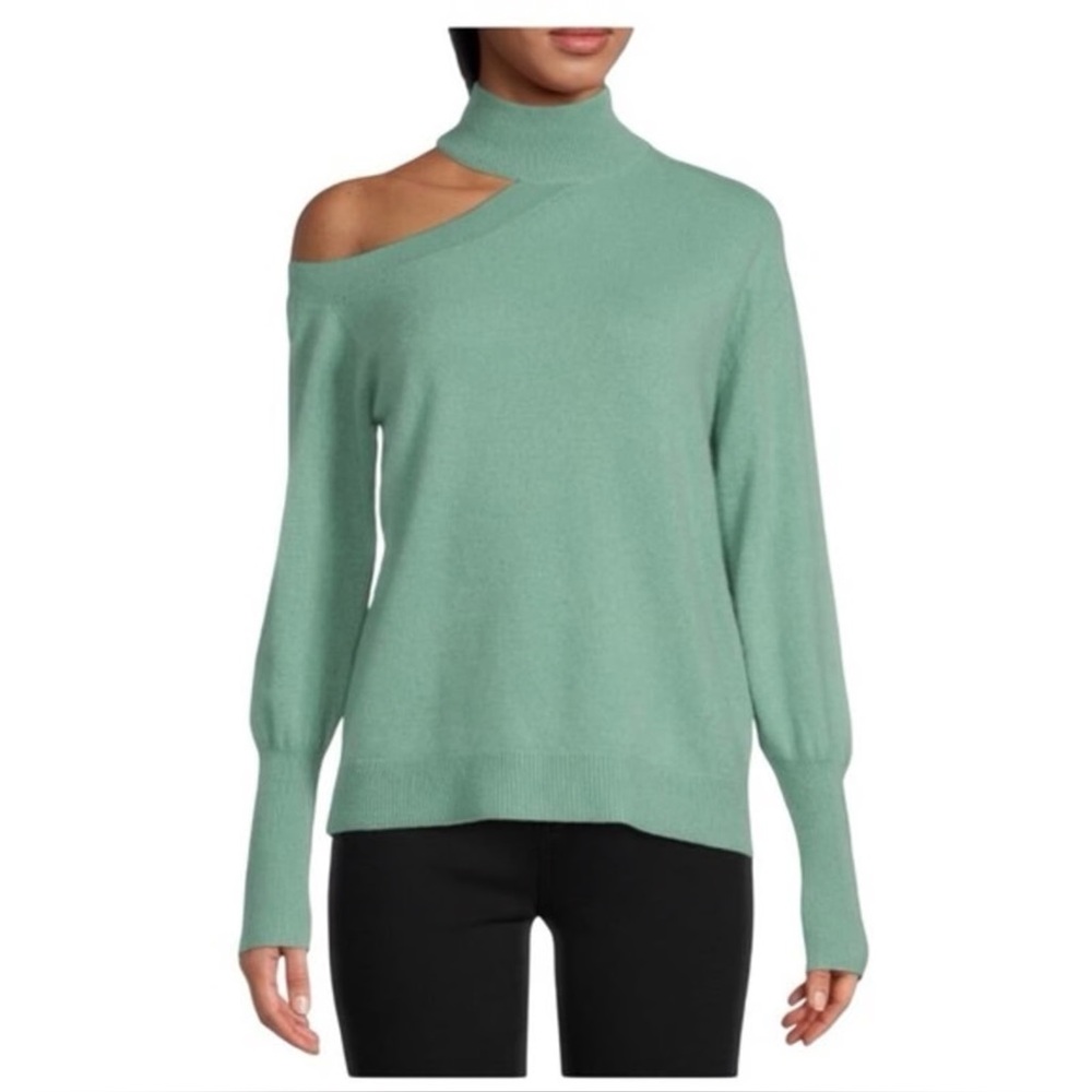 NAADAM Mint Cutout Cashmere‎ Turtleneck Sweater Size Small